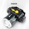 High-intensity zoom headlamp, LED charging sensor lamp, USB charging fishing lamp, fishing mining lamp, cap clamp lamp, wholesale in stock Specification image