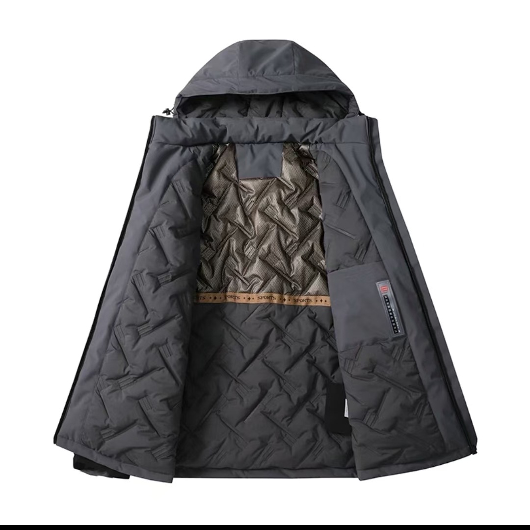 男士棉衣实物图