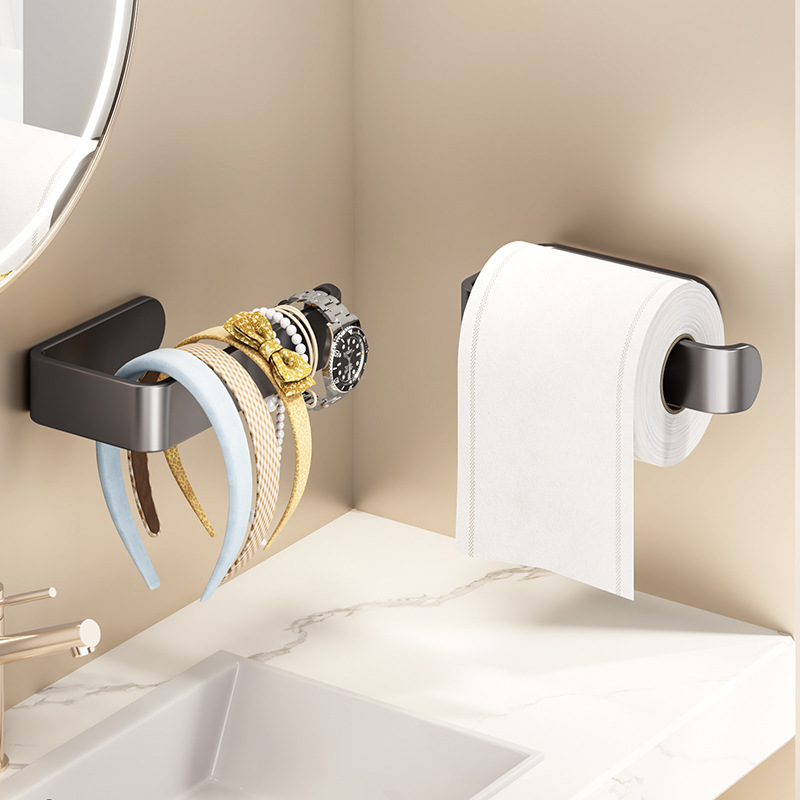 卫生间卷纸架免打孔家居置物架收纳生活好物实用用品大全用具家用