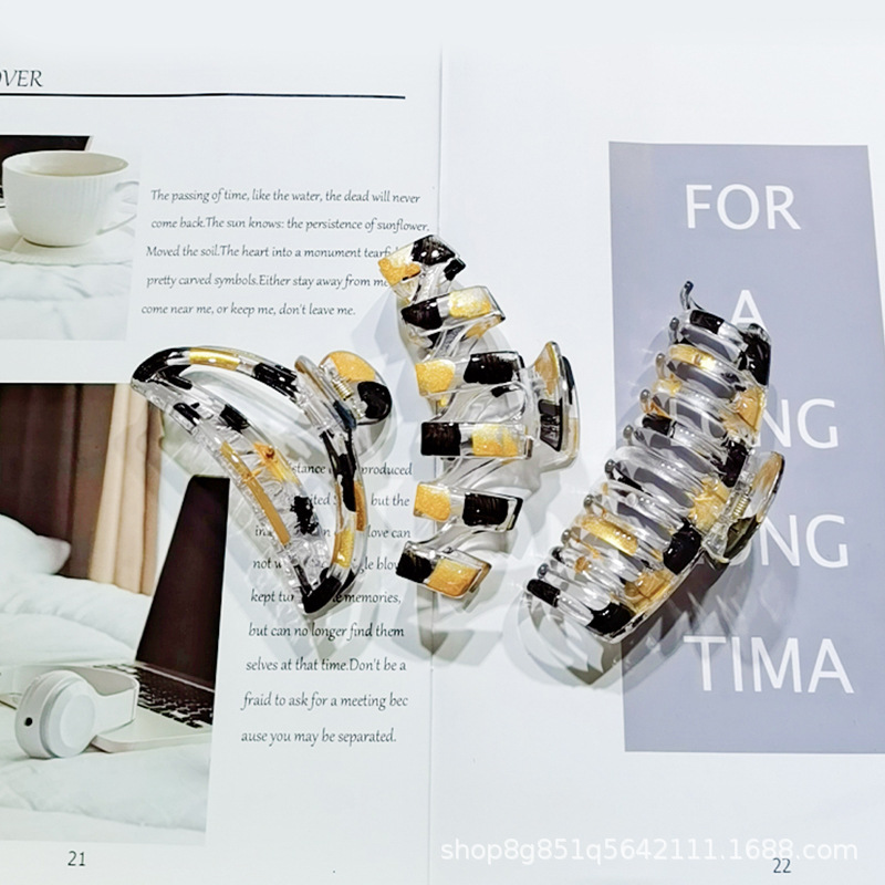 2023 Europe And The United States Simple Atmosphere Hair Shower Super Large Grab Clip Hair Clip Ponytail Clip Hair Clip Hair Accessories details Picture