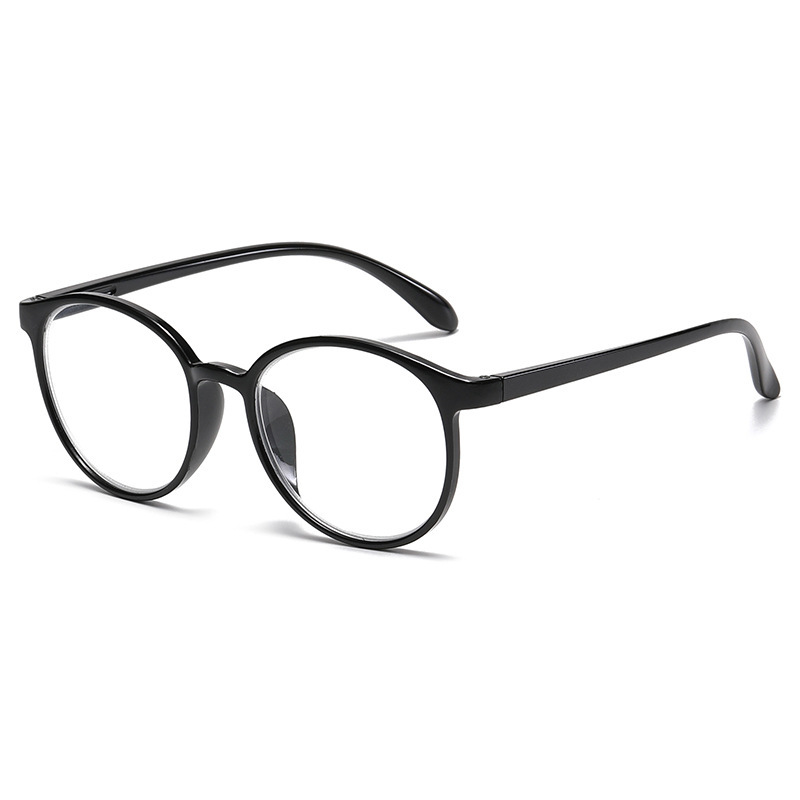 New anti-blue light flat glasses, Korean version plain glasses frame, retro round small frame, no diopter frame, ready-made myopia glasses Item Picture