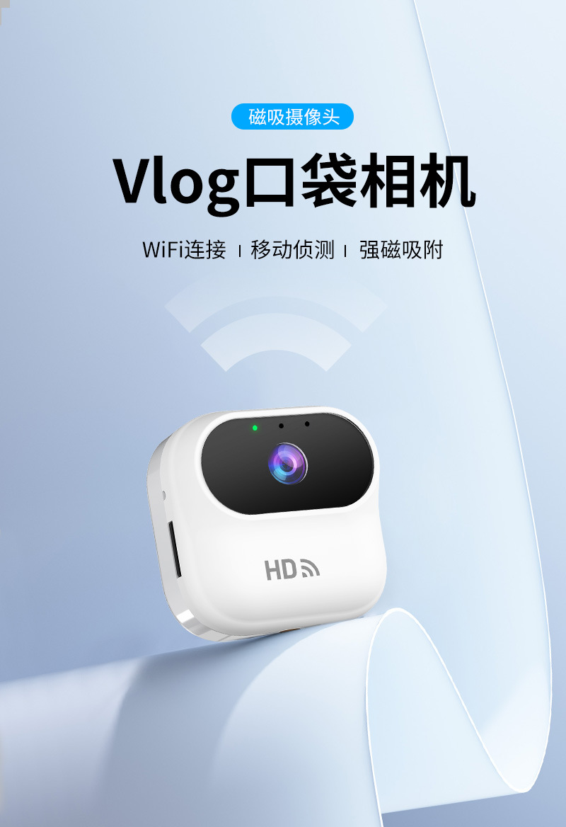 New cross-border camera A8 pet camera, high-definition wifi monitoring, cycling pocket head-mounted camera factory pic 2