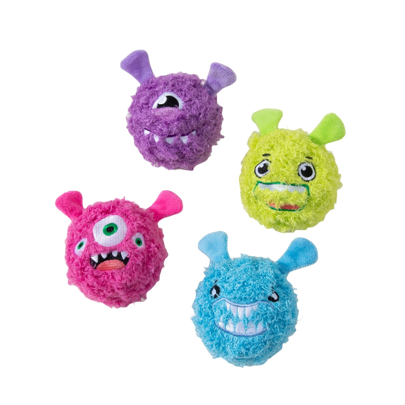This is a discounted and popular cat toy with a funny and cute monster and a built-in sound-emitting ball. It's a self-entertaining and entertaining cat toy Item Picture