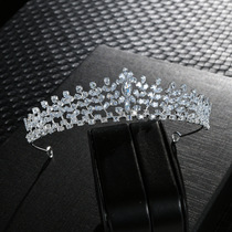 European and American brides wedding hair accessories headband rhinestone exquisite headpiece luxury super fairy crown wedding cross-border accessories headband