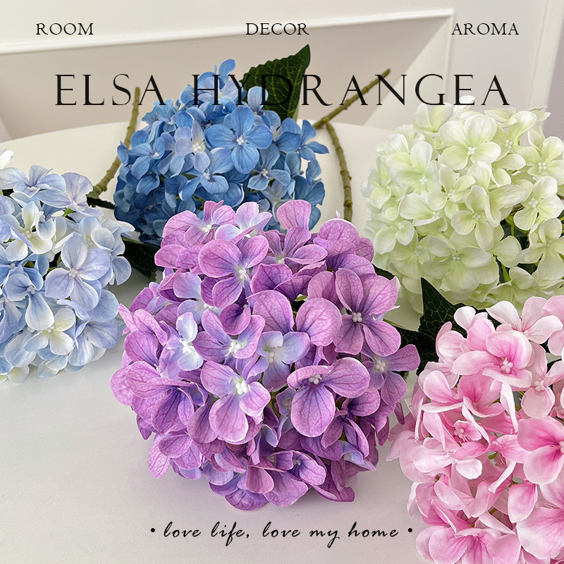 3D printing of 72 pieces of Elsa hydrangea simulation flowers, artificial flowers, flower arrangements, wedding flower materials and decoration factory wholesale Application Scenario