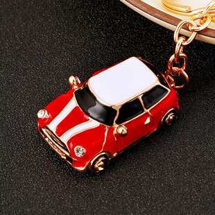 合金模型汽车钥匙扣女可爱创意韩版包挂件金属钥匙链圈小礼品批发详情7