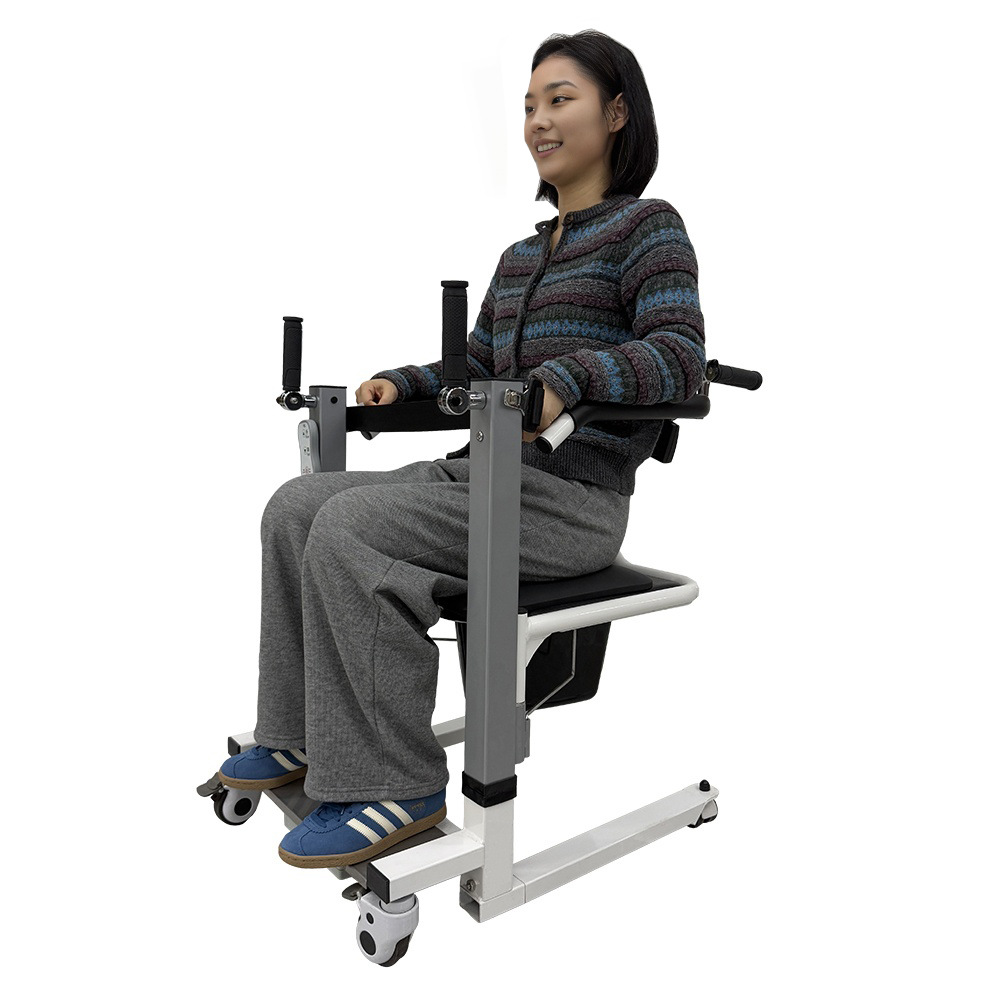 Cross-border dedicated electric lifting and relocation machine with potty, paralyzed patients, elderly people, home use with foot brake relocation machine details Picture