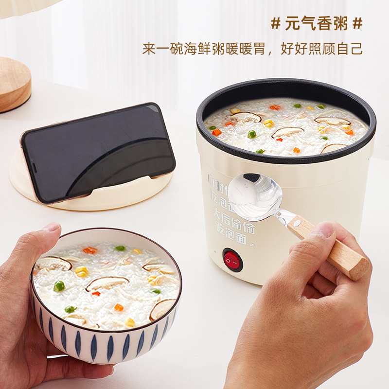 Multi-functional instant noodle bowl, small electric cooking pot, Internet celebrity bestseller, small electric pot, instant electric hot pot, Internet celebrity instant noodle pot cup style details Picture
