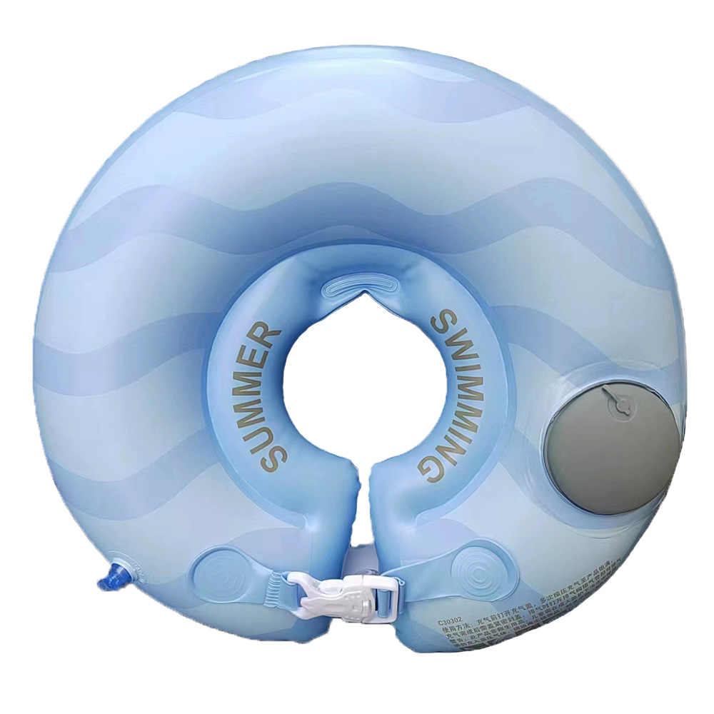 Spot Newborn Baby Swimming Neck Press Inflatable 0-6 Months Baby Anti-Rollover Swimming Ring Wholesale Item Picture