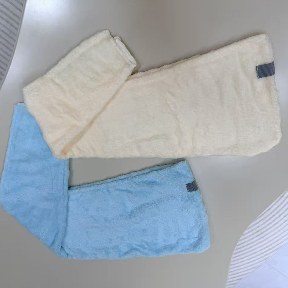 泡泡绒干发帽跨境现货一片式吸水干发巾成人包头加厚珊瑚绒干发帽