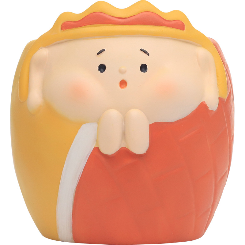 Cartoon resin student stationery storage pen container crafts creative funny office desktop Journey to the West flower pot decoration Item Picture