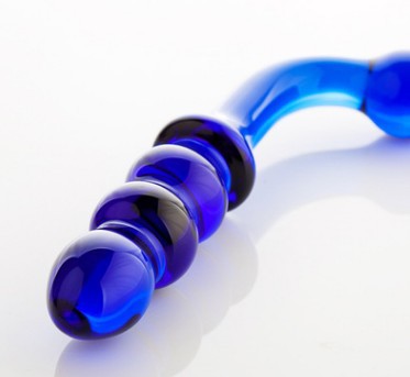 Crystal glass female masturbation sticks, pull-beads, anal plugs, adult sex toys, suitable for both front and back use Specification drawing