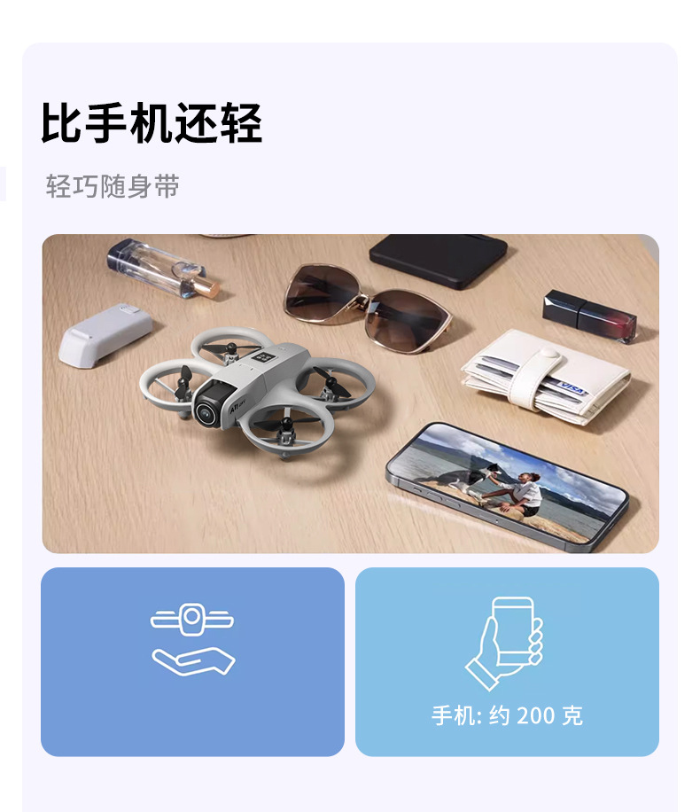 foozacA11 UAV mini aerial photography drone student training aircraft optical flow positioning intelligent toy remote control aircraft pic 1