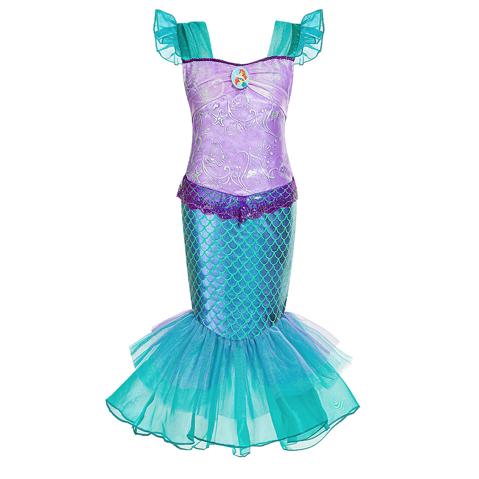 Children's Christmas, mermaid, Halloween, popular European and American children's clothing, mermaid princess dress, mermaid dress Application Scenario