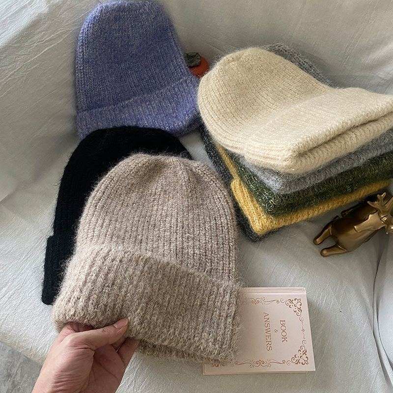 红色毛线围巾女冬季氛围感韩版百搭学生冬天保暖纯色加厚针织围脖详情2