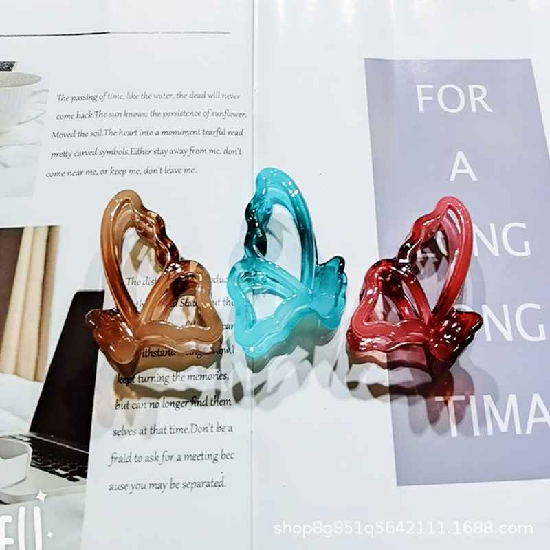 Factory Direct Sales Of Japan And South Korea All Four Seasons Network Red General Hair 8Cm Grab Clip Butterfly Hair Card Hair Accessories details Picture