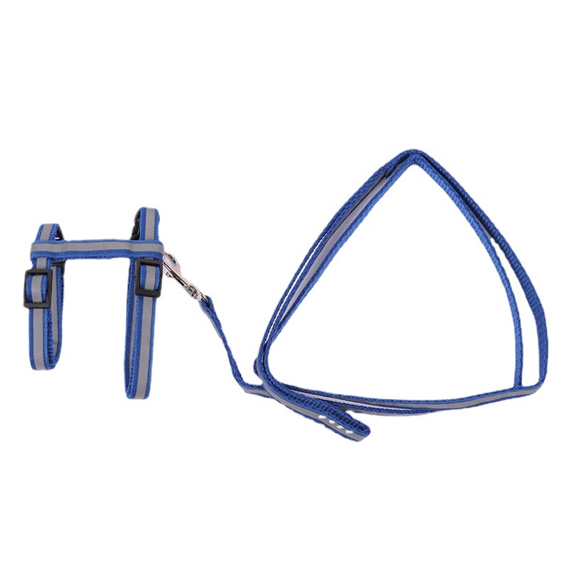 Reflective cat collar can adjust the cat leash when walking the cat safety rope I-shaped chest strap to prevent the cat from breaking free Item Picture