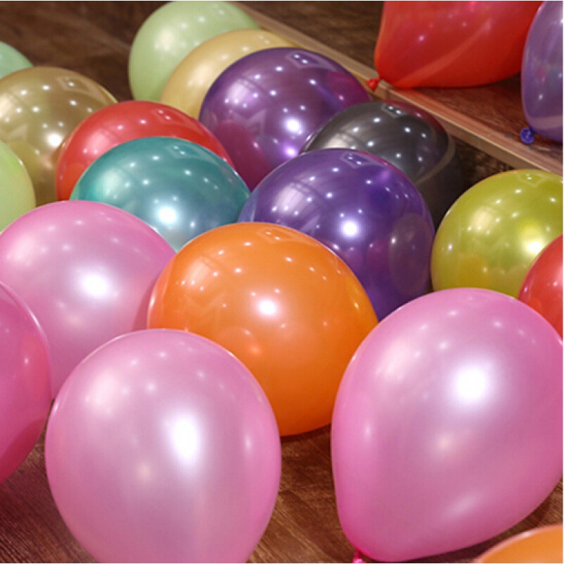 1.5克珠光10寸气球加厚珠光圆形气球婚礼生日布置 乳胶气球批发详情图2