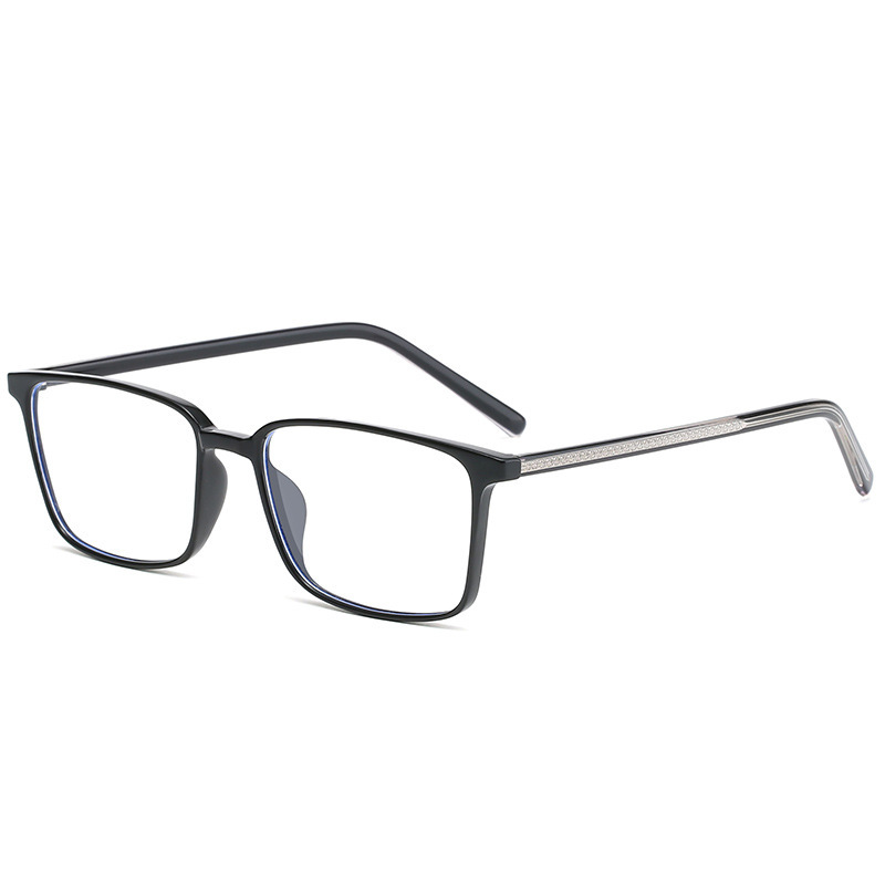 Stylish And Simple Plain Frame Women's Flat Lens Tr90 Anti-Blue Light Glasses Can Be Matched With Myopia Wholesale Item Picture