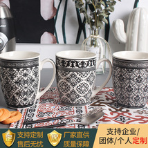 厂家直供欧式复古陶瓷创意办公室咖啡杯小精致网红精品马克杯茶杯