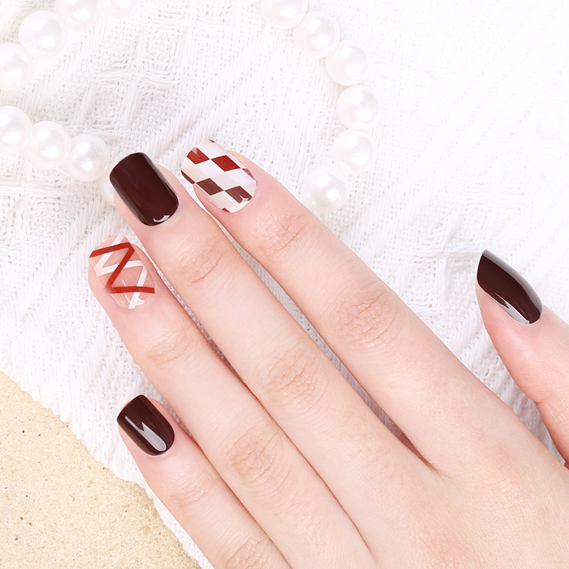 Wholesale of new wearable nail nail plates, detachable wearable nail nail patches, 30 pieces, wholesale of wearable nails, exclusively for export details Picture