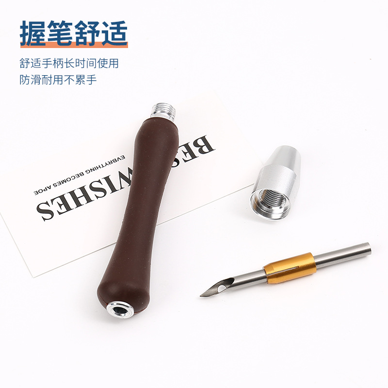 Amazon Hot Pp Boxed Poke Needle Set Adjustable Stainless Steel Poke Pen Coarse Wool Thread Embroidery Needle Specification drawing