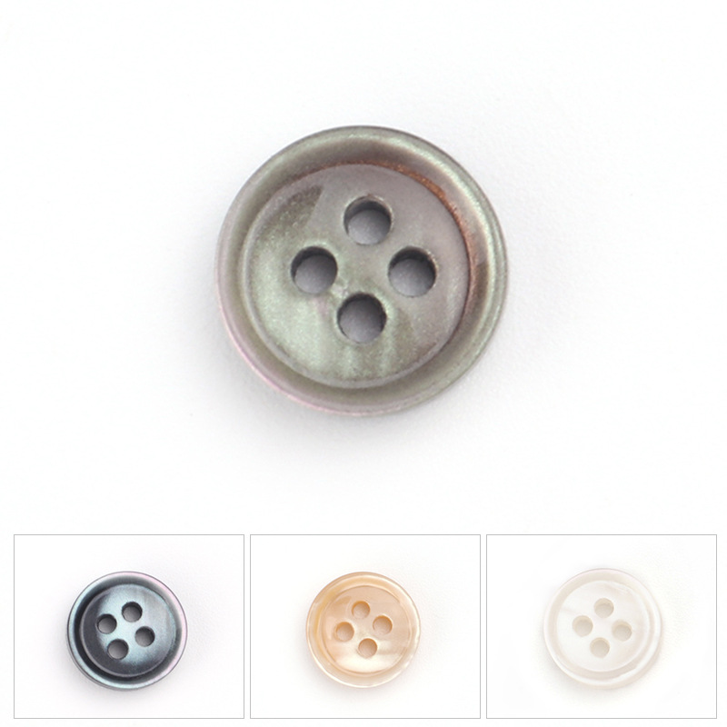 四眼扣职业衬衣扣百搭袖口纽扣装饰领扣M1179钮扣简约男女衬衫扣图