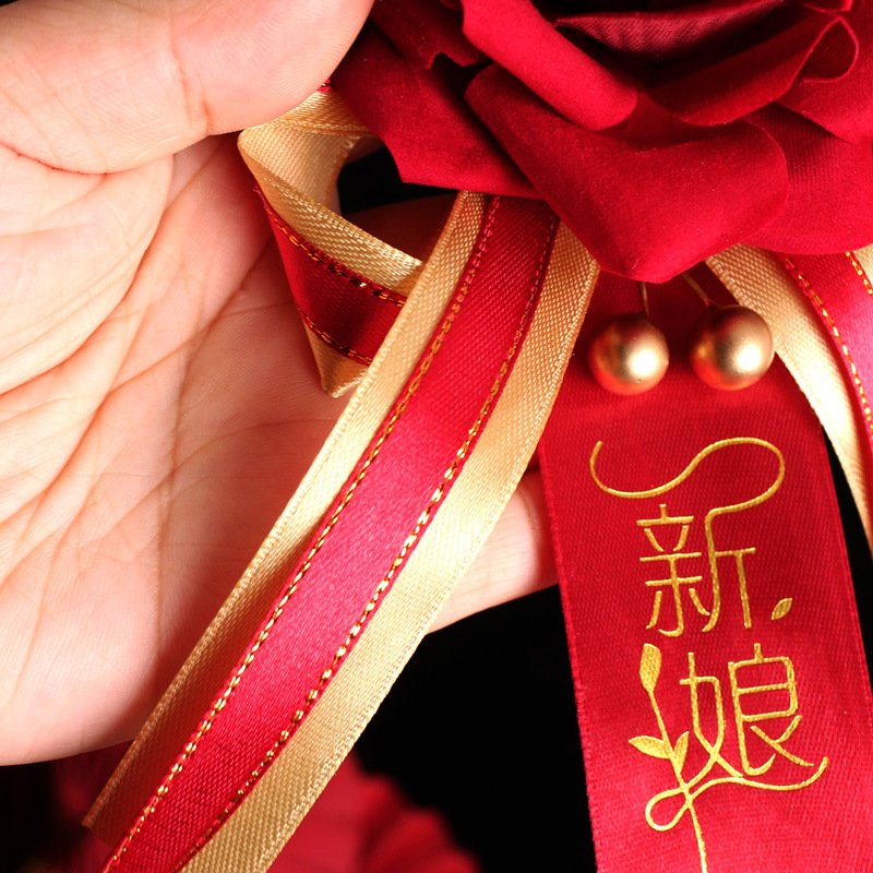 婚礼胸花实物图