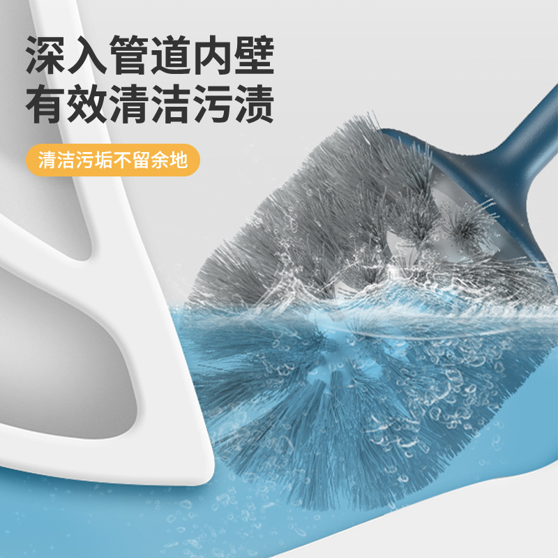 马桶刷/不锈钢马桶刷/无死角马桶刷/塑料杯子/一次性马桶刷细节图
