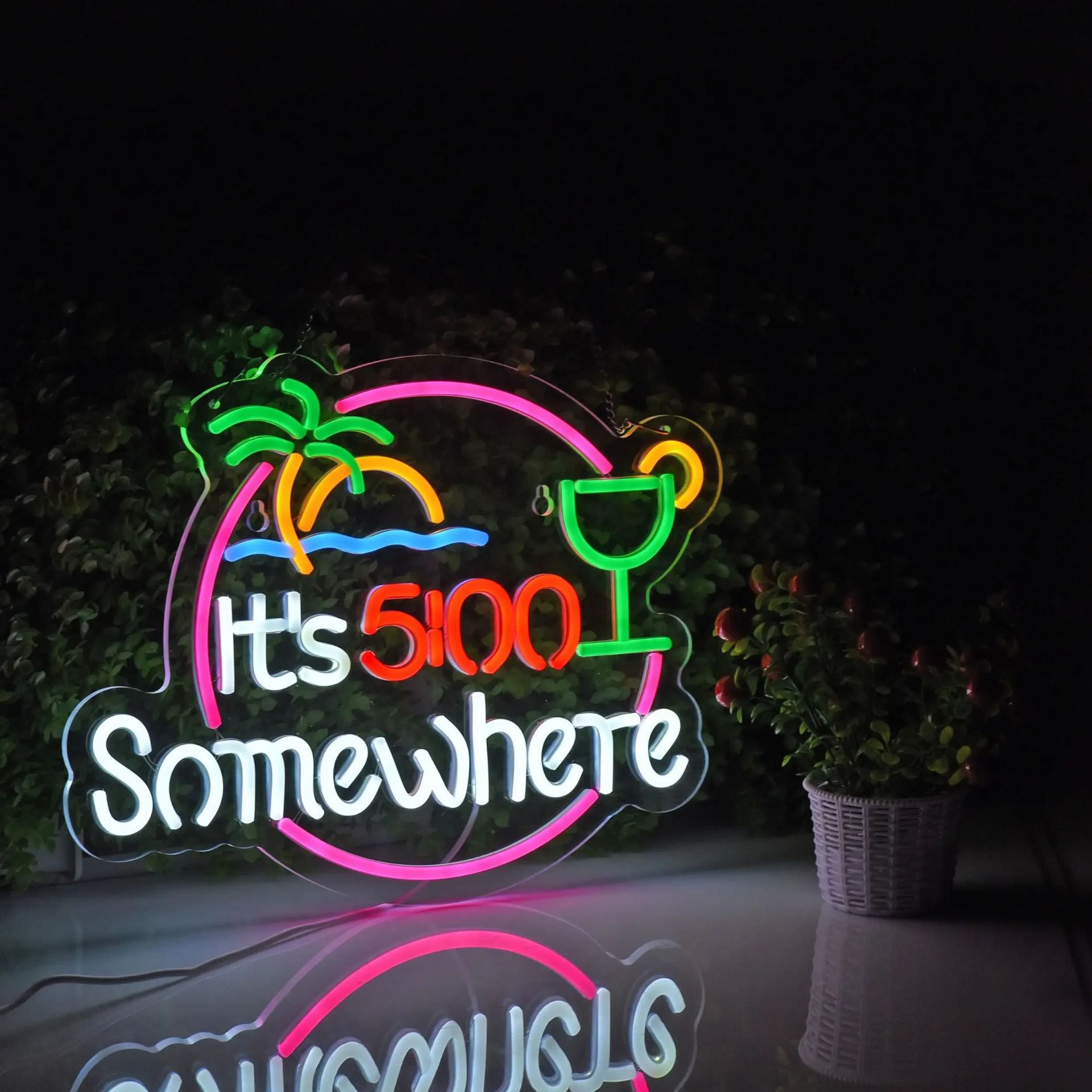 Cross-border foreign trade best-selling neon lights, festival party atmosphere lights, LED advertising signs, neon signs, factory direct sales Specification drawing