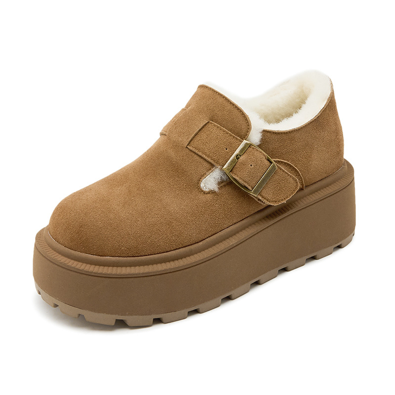 雪地靴/冬鞋女冬季百搭/UGG/ugg/防滑雪地靴白底实物图