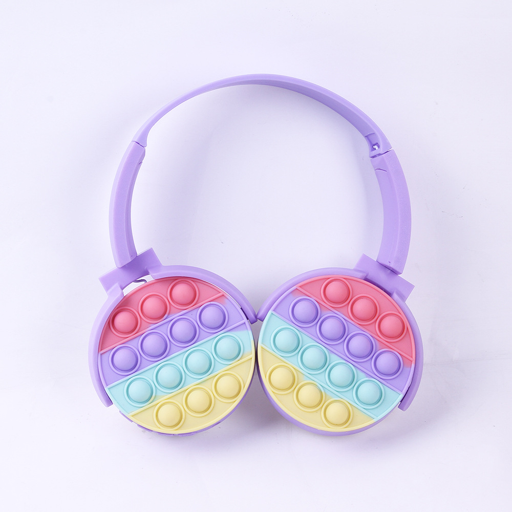 The new Rat Killer Pioneer over-ear wireless Bluetooth headphones support FM card insertion games for stress-relieving and colorful bubble folding Specification image