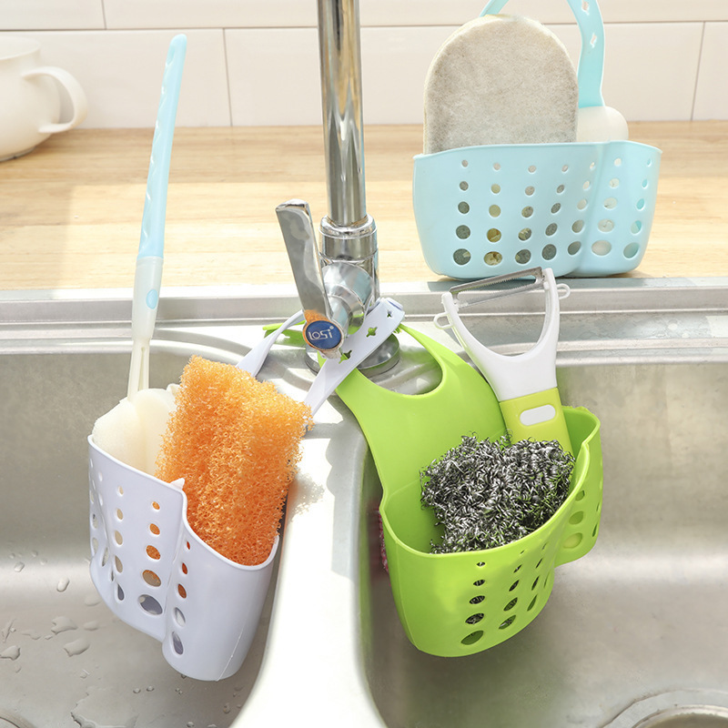 Kitchen Sink Drain Basket Storage Hanging Basket Kitchen Accessories Faucet Hanging Bag Storage Rack Storage Rack Specification drawing