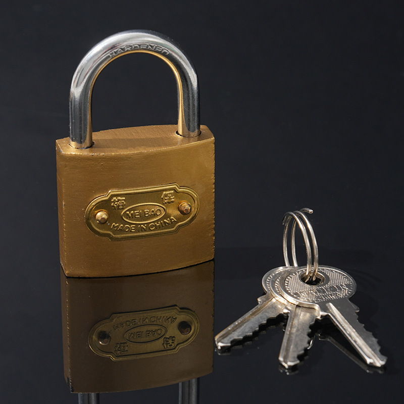 Iron locks, copper imitation locks, door padlocks, single-line padlocks, single opening, household anti-theft mini lock heads wholesale Application Scenario