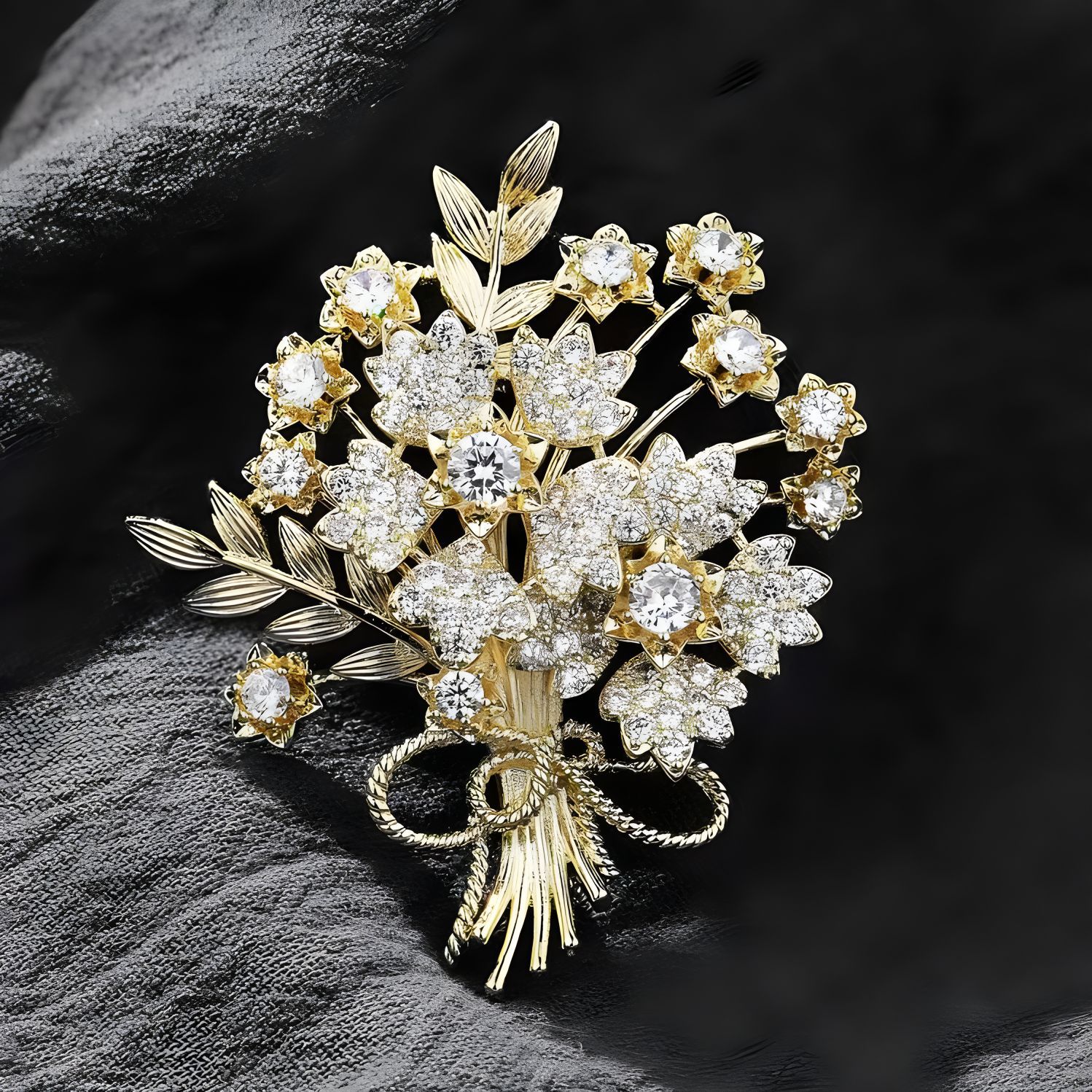 Fashionable and elegant money tree brooch, high-end women's versatile luxury decorative pin, secure clothes, corsage, suit accessory Application Scenario