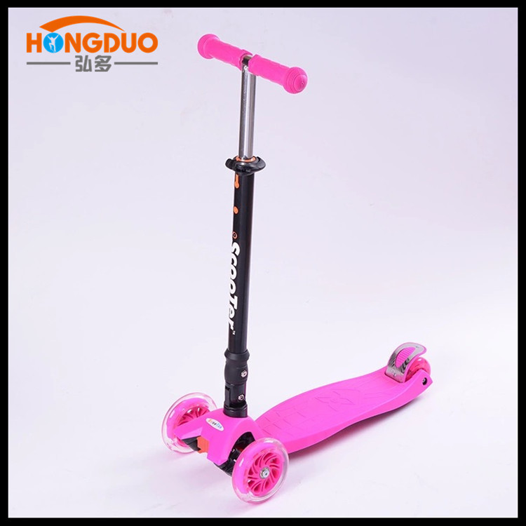 New children's scooter folding rice high, new model large, four-wheel flash, factory direct supply, one-piece consignment details Picture