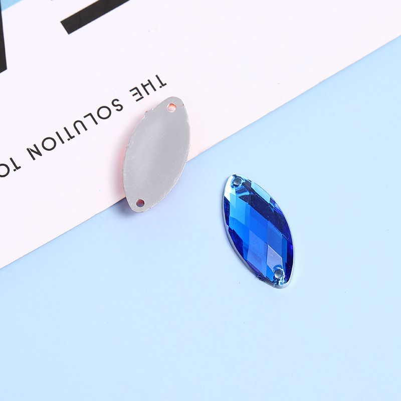 亚克力钻有孔马眼手缝钻龟面球面平底钻DIY材料配件服饰配件详情18