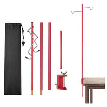 Outdoor camping lighting pole portable folding aluminum alloy camping camping light frame campsite light frame wild fishing light frame