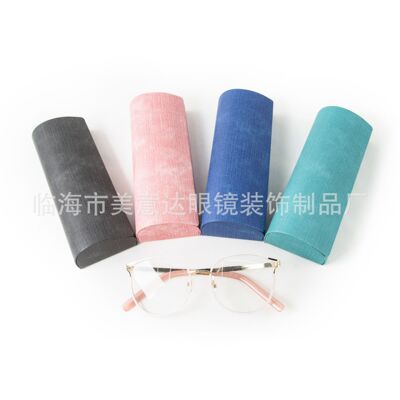 Leather optical glasses case, reading glasses, presbyopia glasses case, plain glasses, student glasses case details Picture