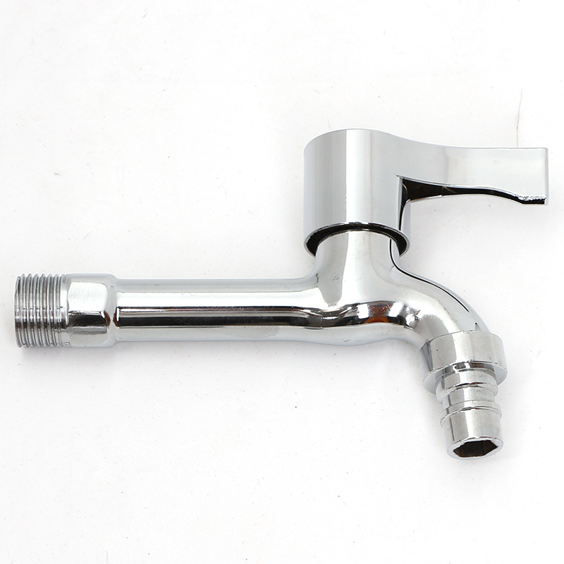 Washing machine faucet manufacturer wholesale mop sink balcony faucet 4-point and 6-point zinc alloy copper core quick-boiling faucet Specification drawing