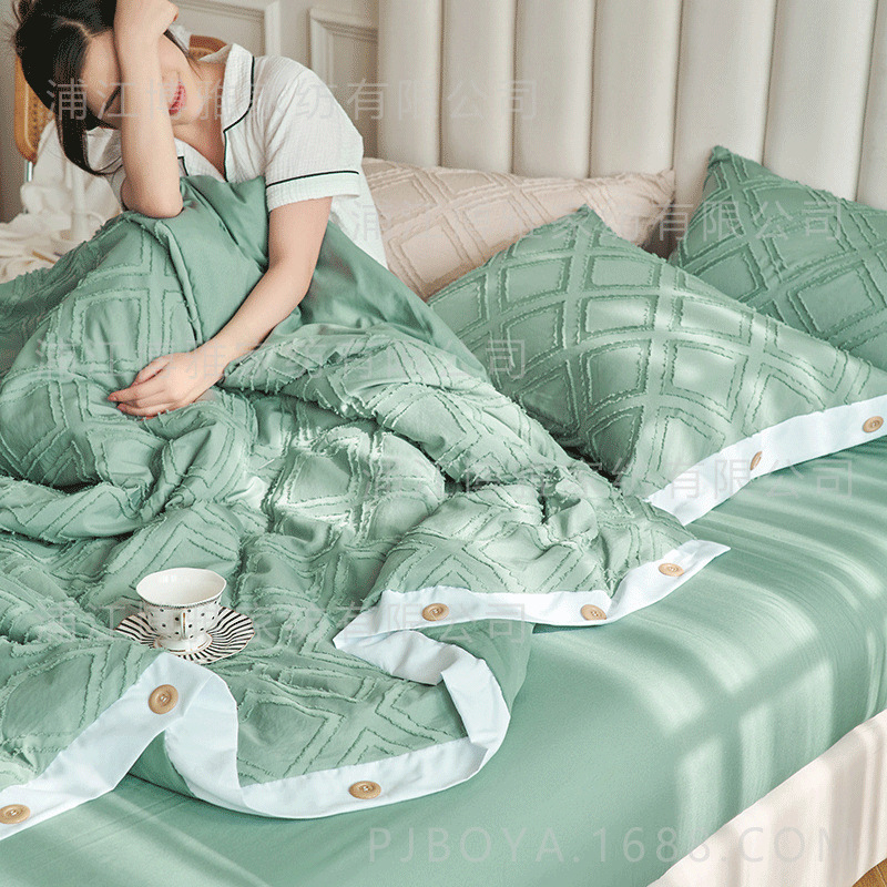 新款四件套单细节图