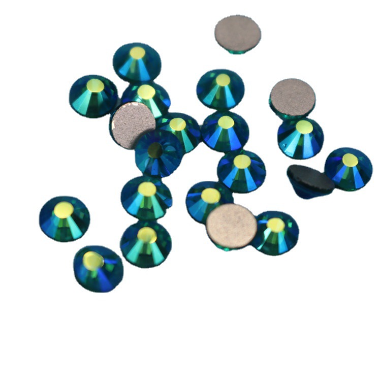 Spot Hole Green Ab Color Blue Zircon Flat Bottom Drill Color Model Complete Diy Mobile Phone Shell Beauty Nail Sticker Drill Item Picture