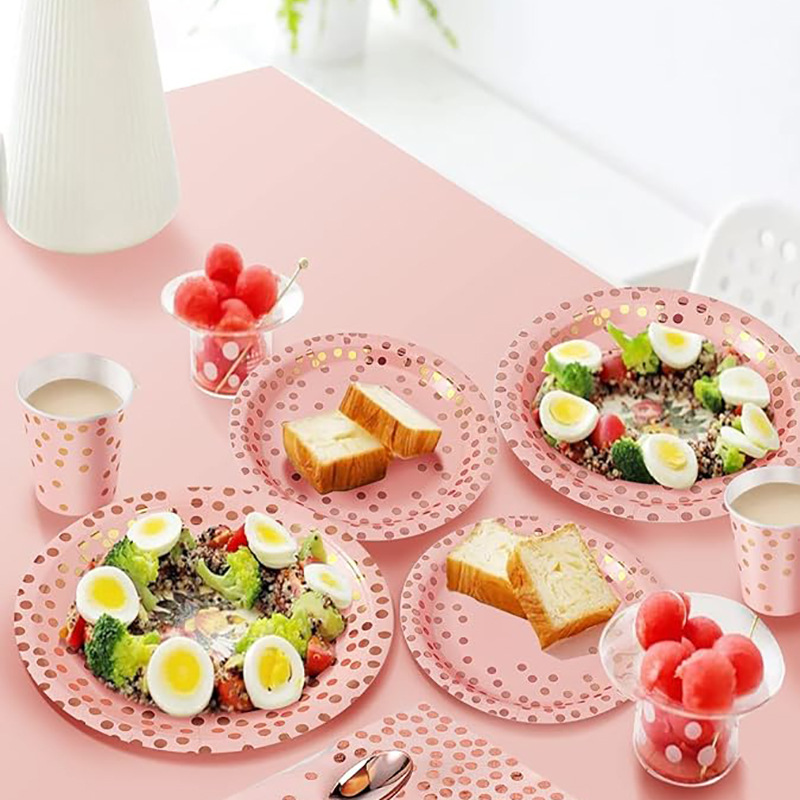 一次性餐具/一次性餐具套装/餐具一次性/纸盘/一次性刀叉细节图