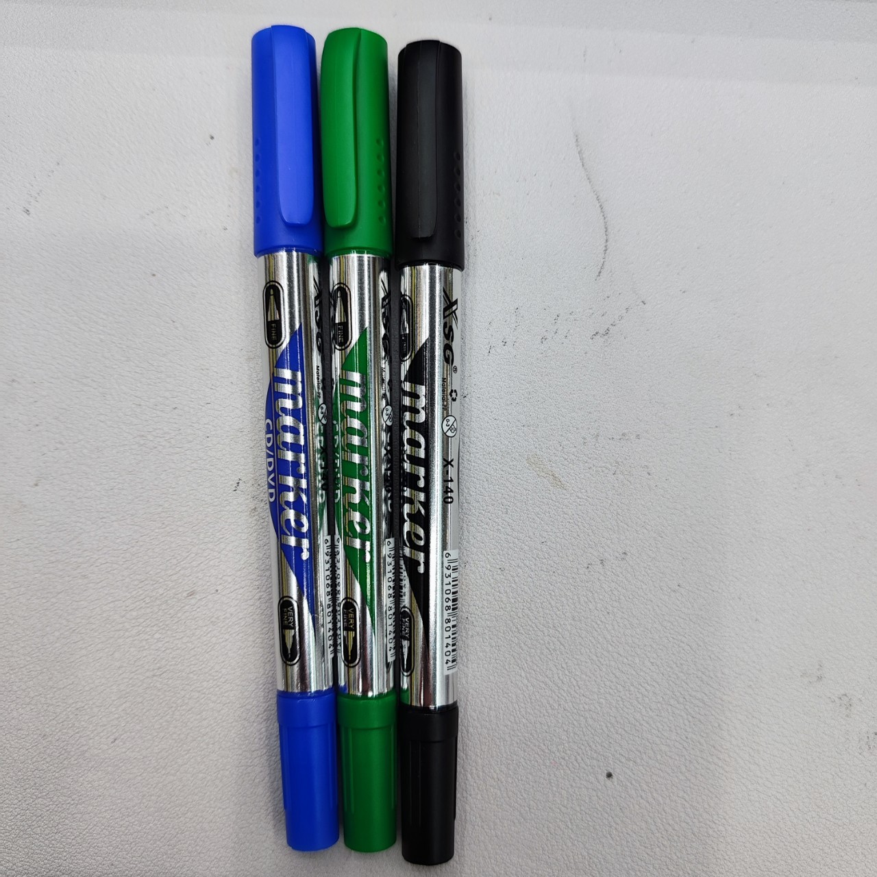 X-140 Small Two-Head Quick-Drying Water-Based Cd Dvd Marker Xsg Markers A Must-Have Two-Head Marker Specification drawing