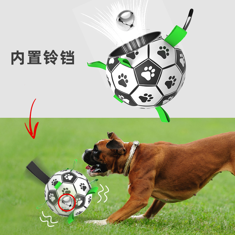 Amazon's best-selling pet products: dog ball toys, outdoor multi-functional interactive rope dogs, football dog toys Specification image