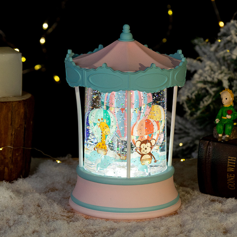 Led Light Crystal Ball Automatic Snow Carousel Music Box Music Box Presents A Birthday Gift To Friends Application Scenario