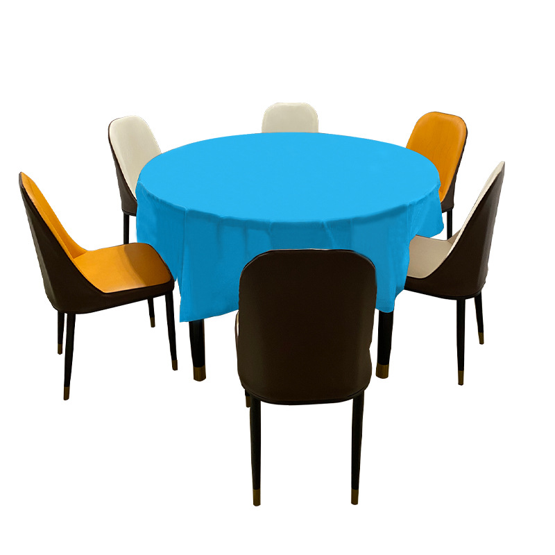 Disposable Plaid Tablecloth Thickened Picnic Birthday Party Tablecloth Individually Packaged Picnic Peva Plastic Round Table Cloth Item Picture