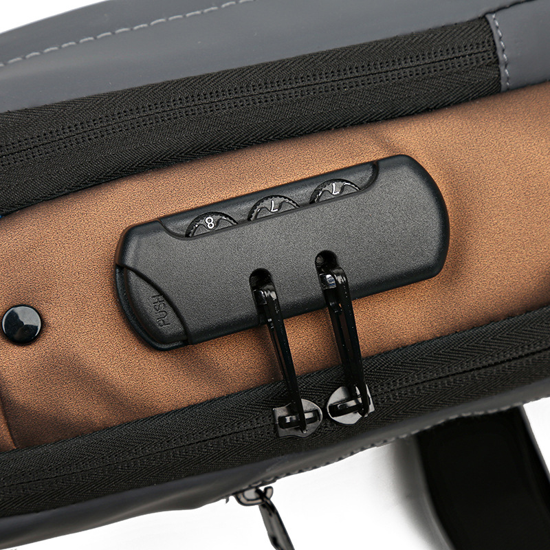 Chest Bag Crossbody Bag Men's Anti-Theft Crossbody Bag Boys Large Capacity Sports Crossbody Backpack Single Shoulder Crossbody Men's Chest Bag Specification drawing