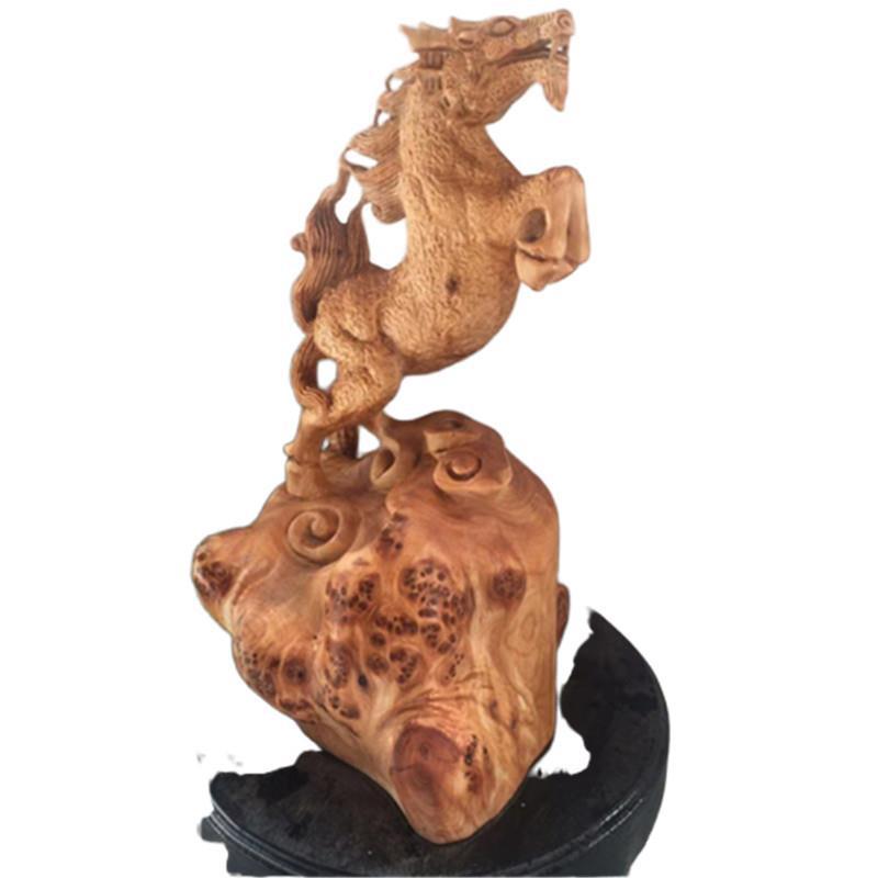 Wood Carving Ornaments With The Taihang Root Carving Carved Wood Products Cliff Cypress Cliff Cypress Yin-Yang Ornaments Wood Aging Application Scenario