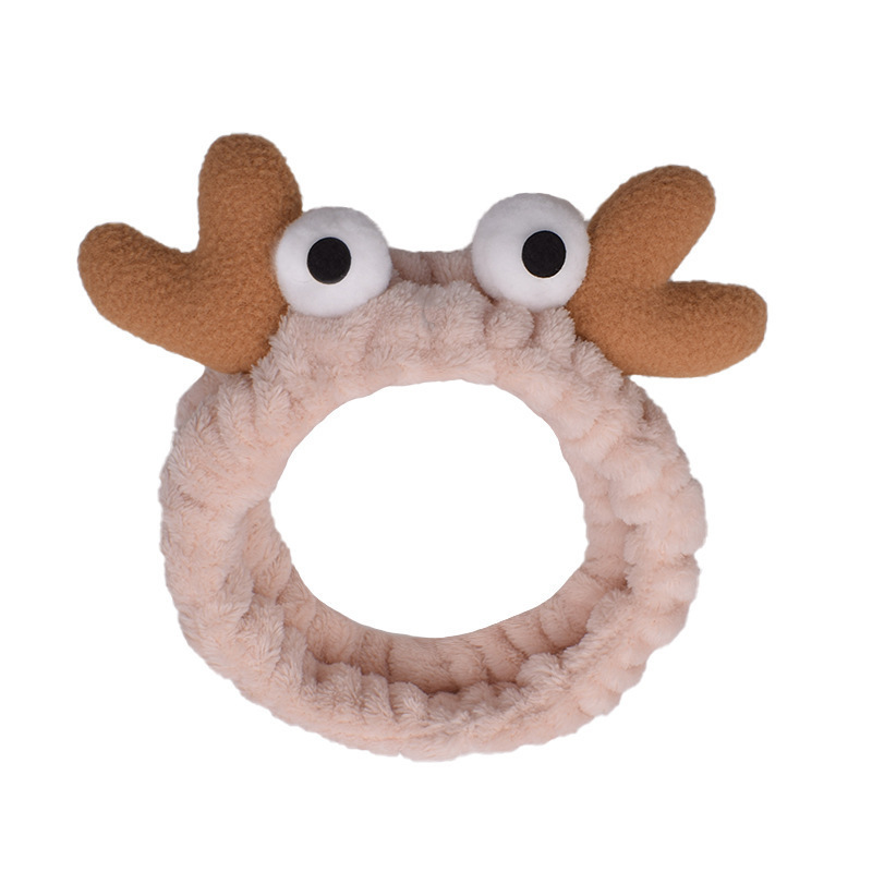 Korean Network Red Big Eyes Antler Hair Band Animal Cartoon Hair Band Face Mask Hair Band Wholesale Women Hair Accessories Item Picture